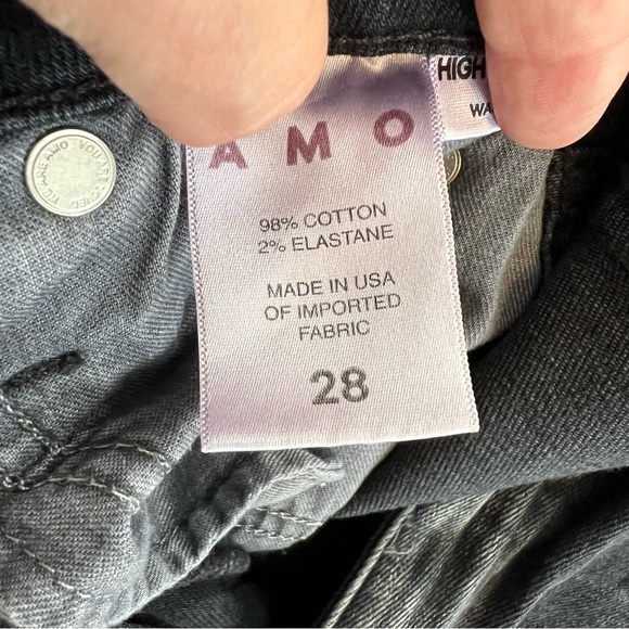 AMO Stix High-Rise Skinny Cropped Jeans 
Size 28 
Washed Black - Picture 7 of 9